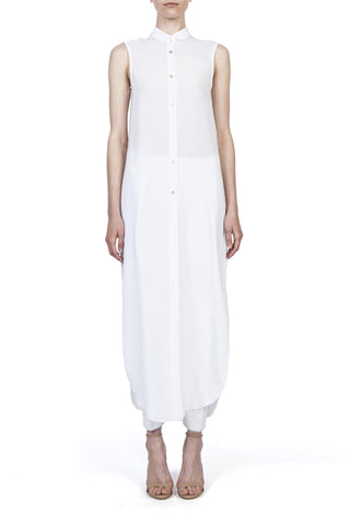 HELDER DIEGO,SLEEVELESS MAXI LENGTH SHIRT,TOP - HELDER DIEGO