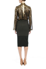 BOW COLLAR BLOUSE