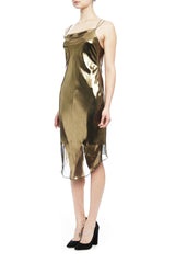COWL FRONT SLIP DRESS